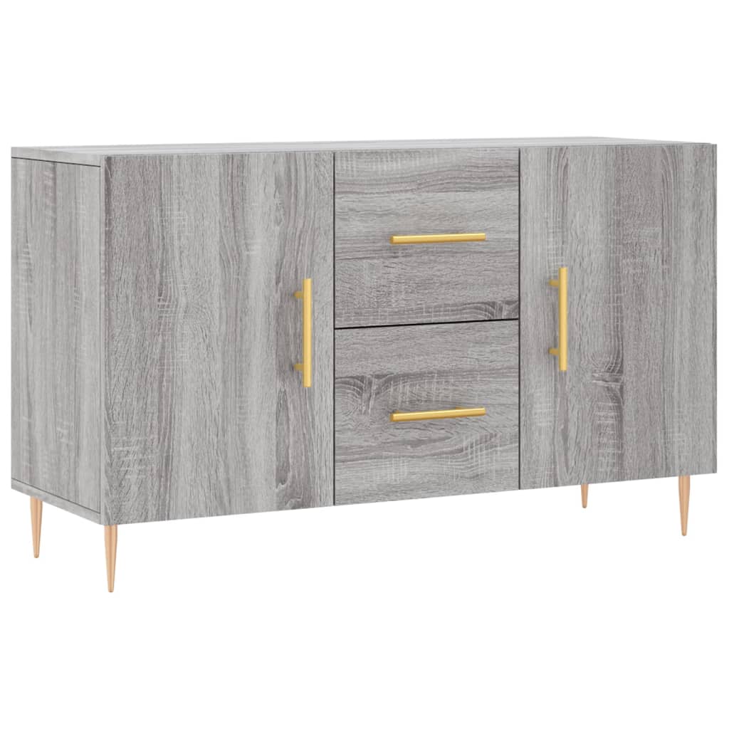 Aparador - Mueble de almacenamiento 100 Roble/ Gris