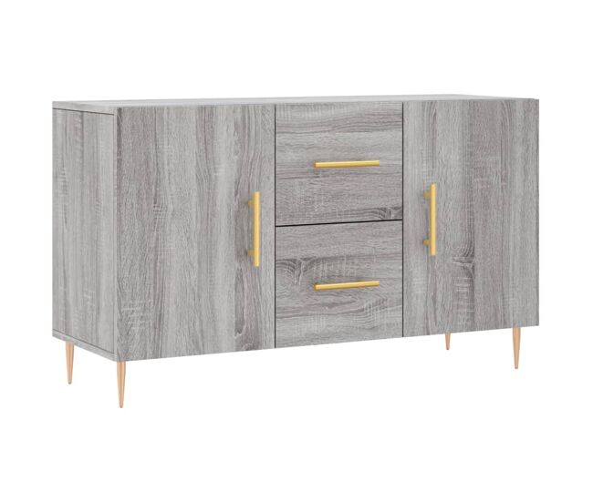 Aparador - mueble de almacenamiento de madera de ingeniería gris sonoma 100x36x60 cm es3387