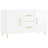 Aparador - Bufete - Móvei de apoio 100x36x60 cm derivados de madeira branco brilhante pt3221