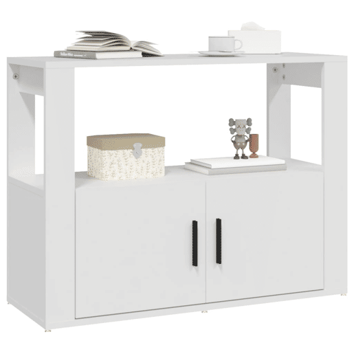 Aparador - Bufete - Móvei de apoio 80x30x60 cm derivados de madeira branco pt2521