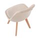 Pack 2 sillas comedor Bistro tapizadas patas haya roble Pack 2 sillas comedor Bistro tapizadas patas haya roble Beige