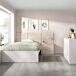 Conjunto de dormitorio Bito Pack cabecero + mesita + aro Conjunto de dormitorio Bito Pack cabecero + mesita + aro Blanco