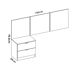 Conjunto de dormitorio Bito Pack cabecero + mesita + aro Conjunto de dormitorio Bito Pack cabecero + mesita + aro Blanco