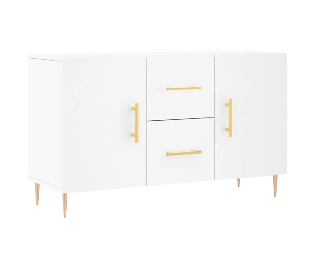 Aparador - mueble de almacenamiento de madera de ingeniería blanco 100x36x60 cm es3130