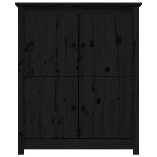 Aparador - Bufete - Móvei de apoio 83x41,5x100 cm madeira de pinho maciça preto pt4004
