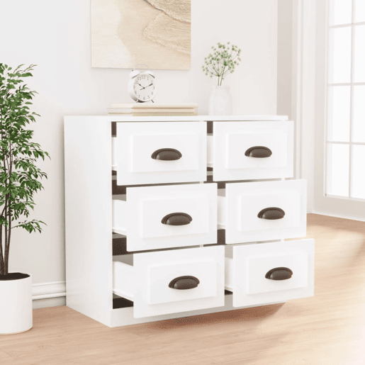 Aparador - Bufete - Móvei de apoio 70x35,5x67,5 cm derivados de madeira branco pt2515