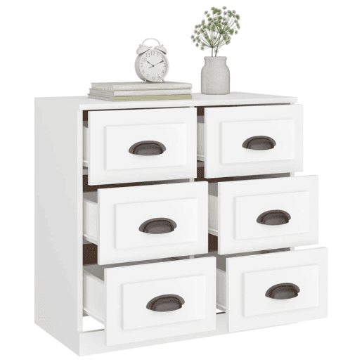 Aparador - Bufete - Móvei de apoio 70x35,5x67,5 cm derivados de madeira branco pt2515