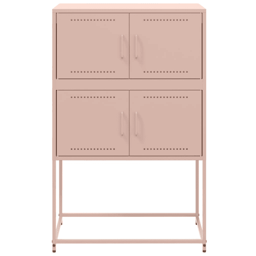 Aparador - Bufete - Móvei de apoio 68,5x38,5x107 cm aço rosa pt2371
