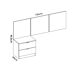 Conjunto de dormitorio Bito Pack cabecero + mesita + aro Conjunto de dormitorio Bito Pack cabecero + mesita + aro Blanco