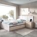 Conjunto de dormitorio Bito Pack cabecero + mesita + aro Conjunto de dormitorio Bito Pack cabecero + mesita + aro Blanco
