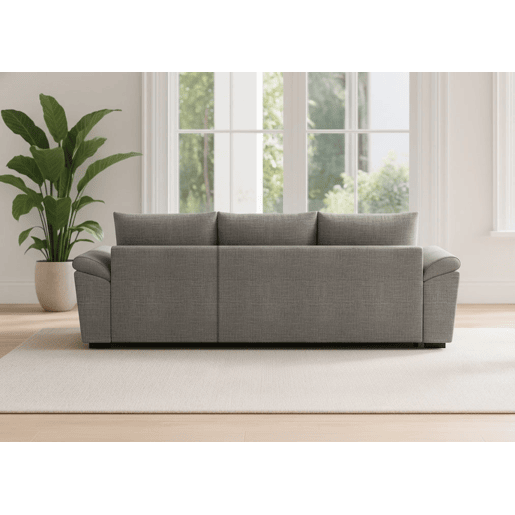 Sofá-Cama 3 Lugares BUDWING Lorenzo Cinzento + Chaise com Arrumação + Braço Tipo Sesta (248,5 x 157 x 89 cm u2013 Reversível Lado EsquerdoDireito)