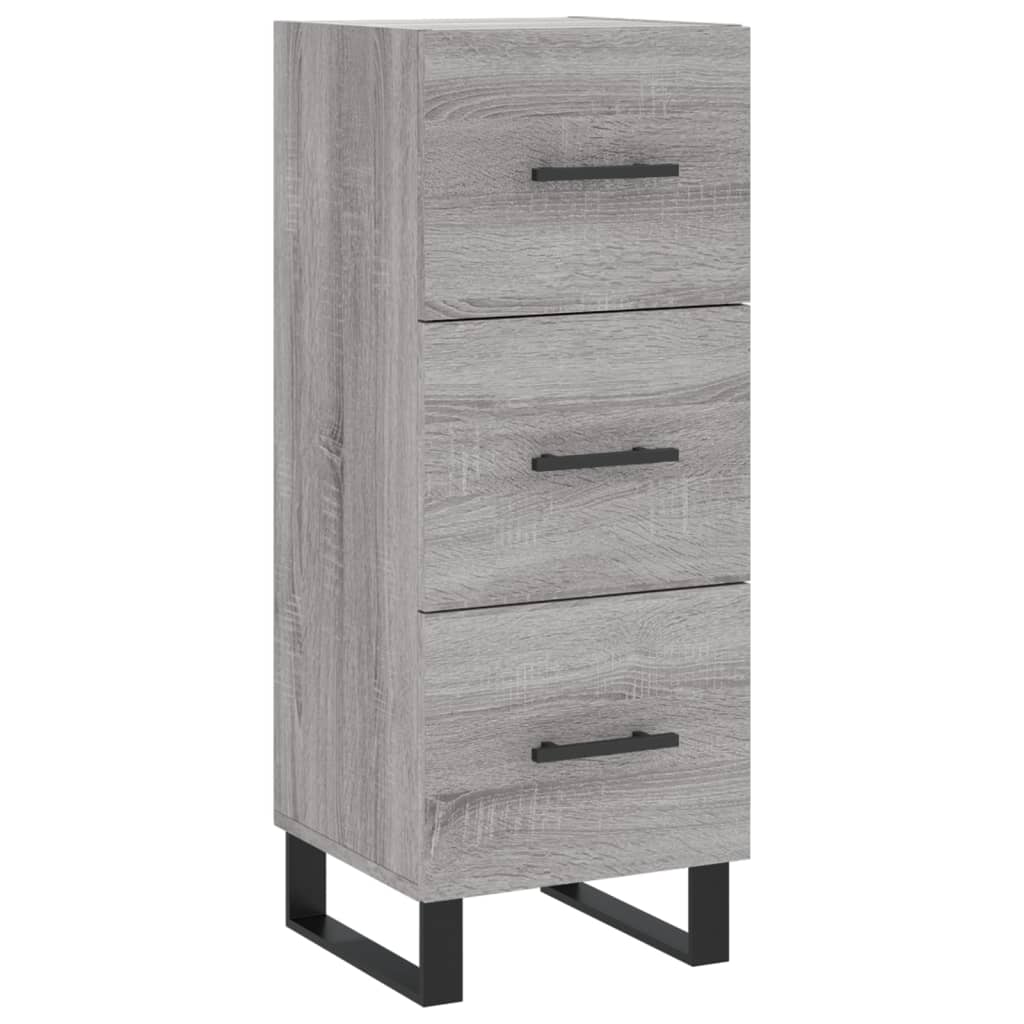 Aparador - Mueble de almacenamiento 34 Roble/ Gris