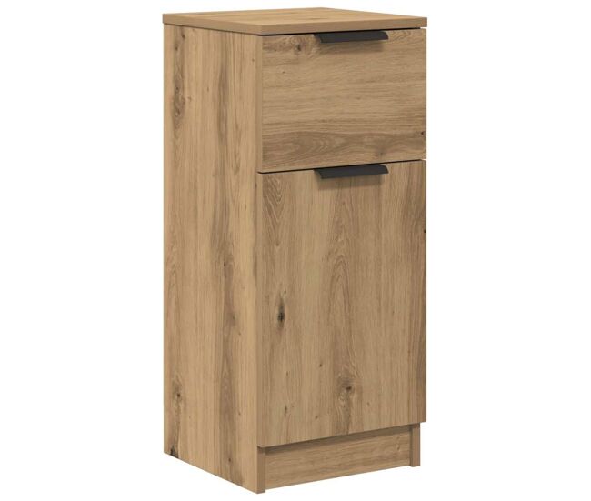 Aparador - mueble de almacenamiento madera de ingeniería roble artisian 30x30x70 cm es4559