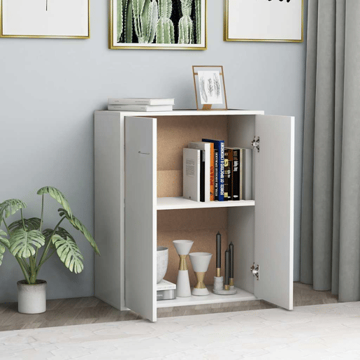 Aparador - Bufete - Móvei de apoio 60x30x75 cm contraplacado branco pt2474