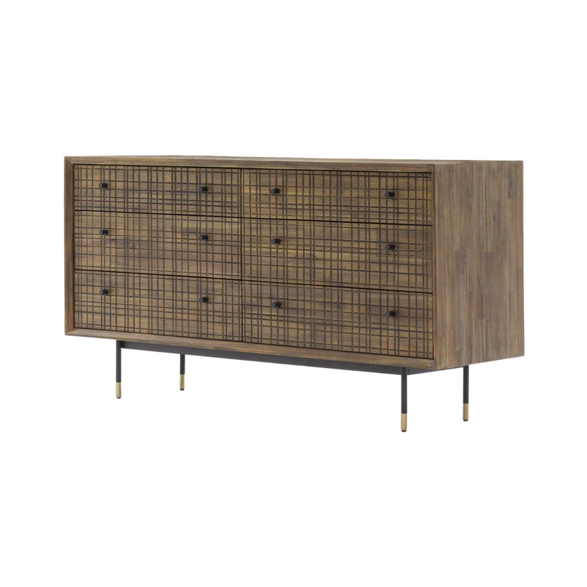 Cómoda maze 155x45x80 marrón