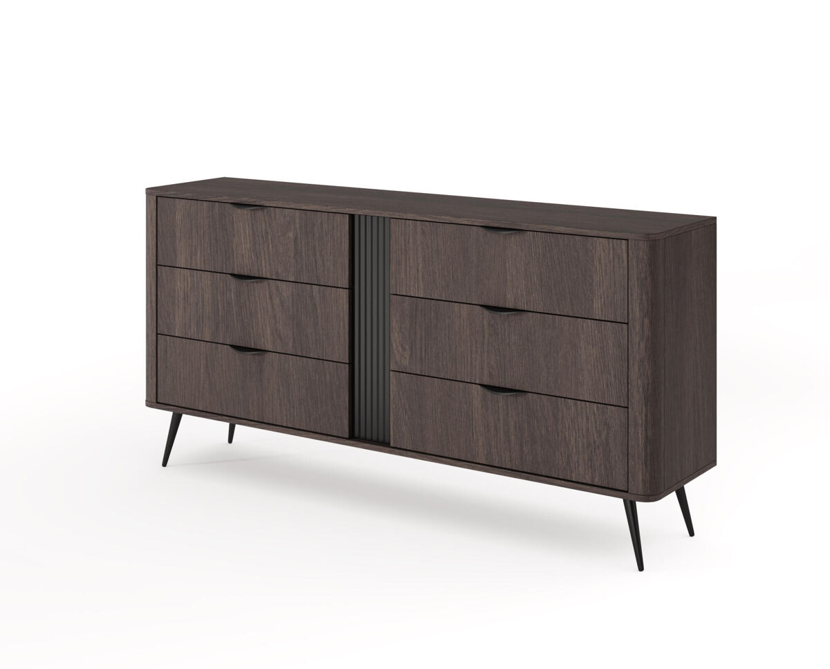Cómoda veris 163x38x81 marrón
