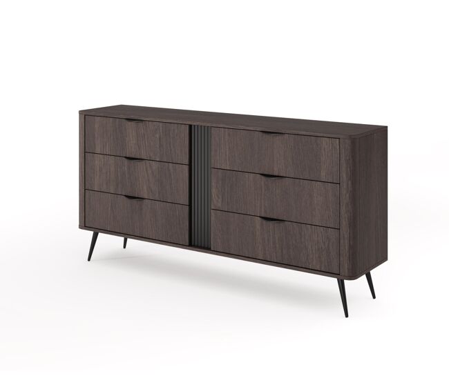 Cómoda veris 163x38x81 marrón
