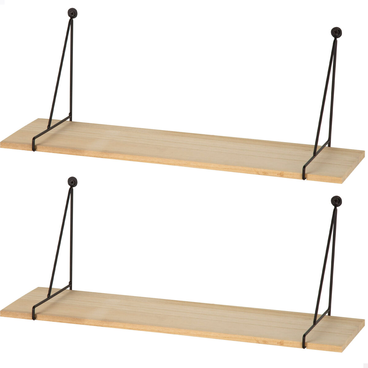 Max Home Set 2 Estanterías pared colgante madera 50