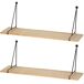 Max Home Set 2 Estanterías pared colgante madera 50 Max Home Set 2 Estanterías pared colgante madera 50 Madera