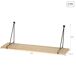 Max Home Set 2 Estanterías pared colgante madera 50 Max Home Set 2 Estanterías pared colgante madera 50 Madera