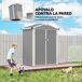 Caseta de Jardín Acero Galvanizado Outsunny 133 Caseta de Jardín Acero Galvanizado Outsunny 133 Gris