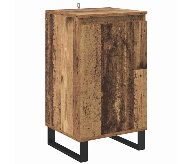 Aparador - mueble de almacenamiento madera vieja 40 x 35 x 70 cm madera de ingeniería es4687
