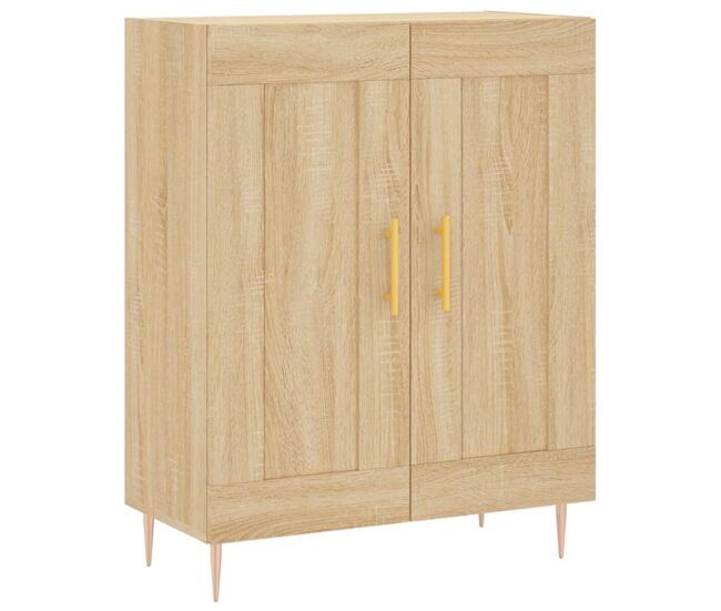 Aparador - mueble de almacenamiento de madera de ingeniería roble sonoma 69,5x34x90 cm es3776