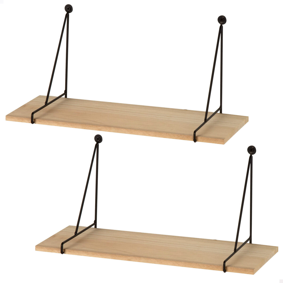 Max Home Set 2 Estanterías pared colgante madera 40