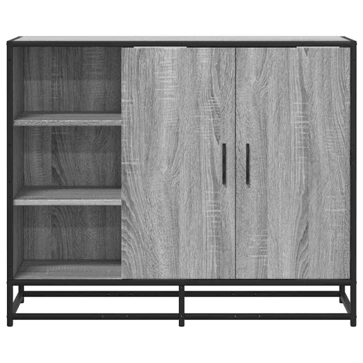Aparador - Bufete - Móvei de apoio 92x35x76 cm derivados de madeira cinzento sonoma pt3483