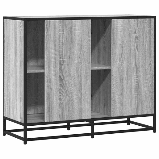 Aparador - Bufete - Móvei de apoio 92x35x76 cm derivados de madeira cinzento sonoma pt3483