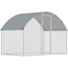 Gallinero para Exterior Acero Galvanizado, Tela Oxford PawHut Gallinero para Exterior Acero Galvanizado, Tela Oxford PawHut Gris