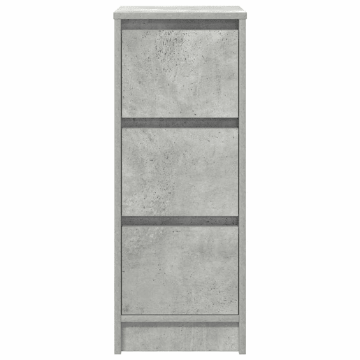 Aparador - Bufete - Móvei de apoio 29,5x34x76 cm derivados de madeira cinza cimento pt3282