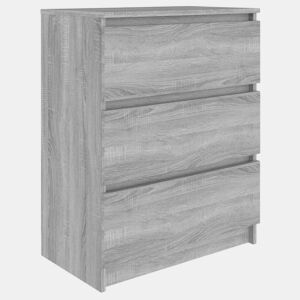 Aparador - Bufete - Móvei de apoio 60x35x76 cm derivados de madeira cinzento sonoma pt2905