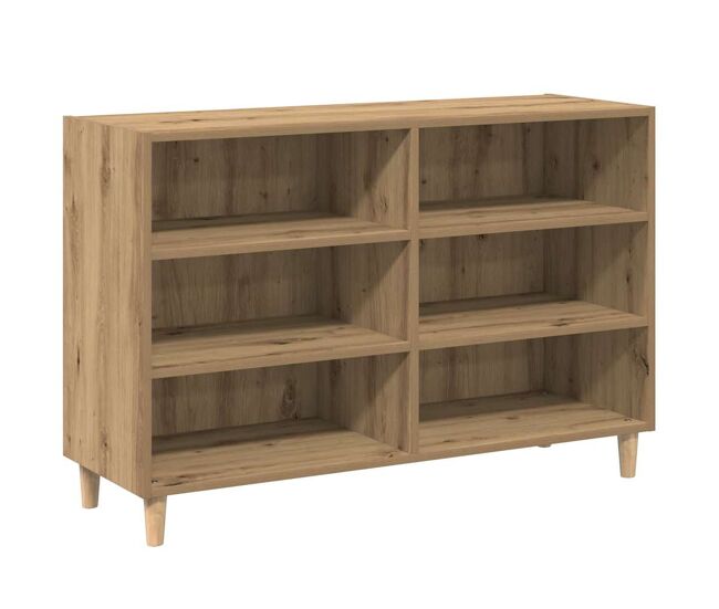 Aparador - mueble de almacenamiento de madera de ingeniería roble artisan 103,5x35x70 cm es3667