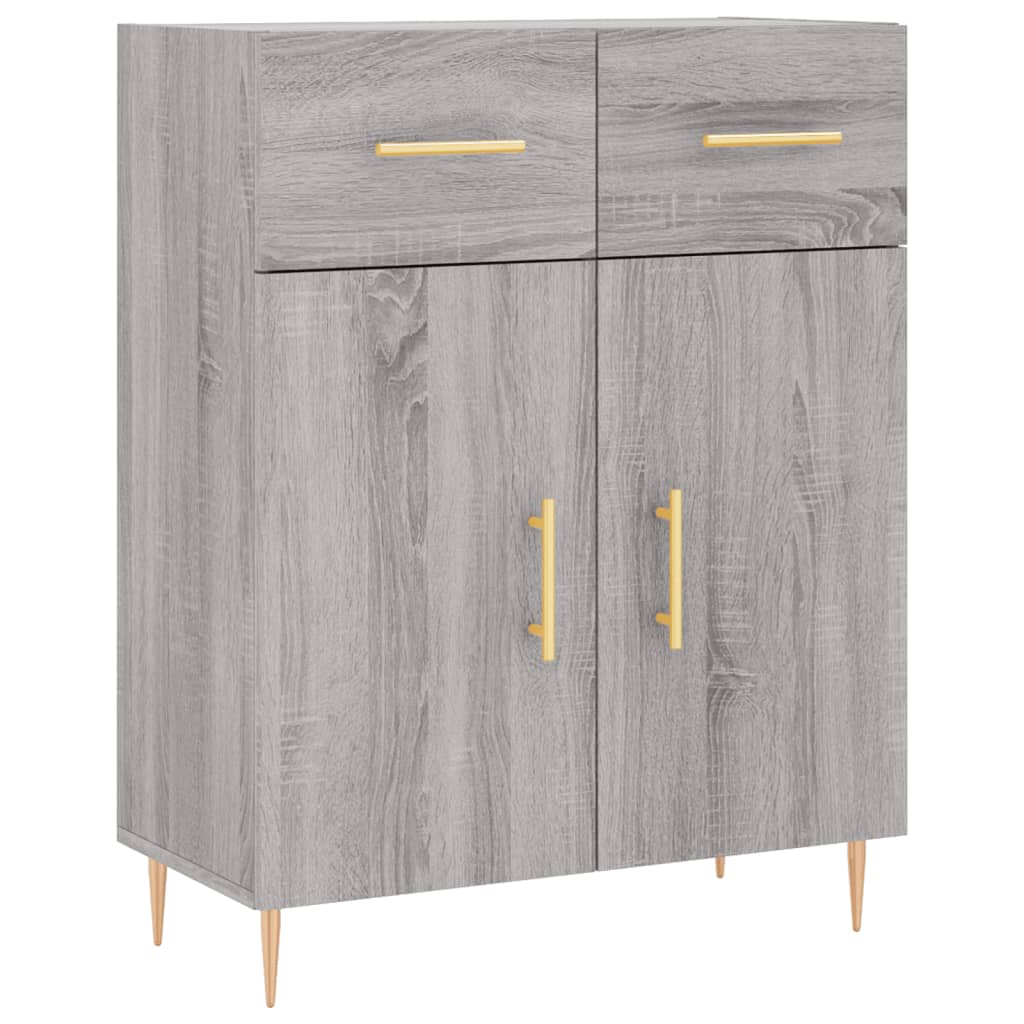 Aparador - Mueble de almacenamiento 69 Roble/ Gris