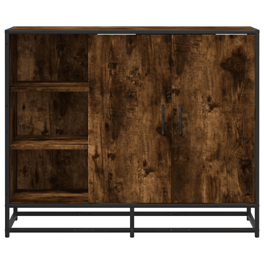 Aparador - Bufete - Móvei de apoio 92x35x76 cm derivados de madeira carvalho fumado pt4553