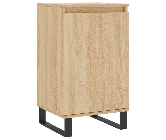 Aparador - mueble de almacenamiento madera de ingeniería roble sonoma 40x35x70 cm es4575
