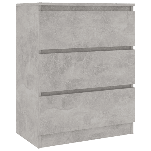 Aparador - Bufete - Móvei de apoio 60x35x76 cm derivados de madeira cinzento cimento pt2813