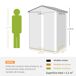 Caseta de Jardín Acero Galvanizado Outsunny 136 Caseta de Jardín Acero Galvanizado Outsunny 136 Gris