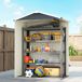 Caseta de Jardín Acero Galvanizado Outsunny 136 Caseta de Jardín Acero Galvanizado Outsunny 136 Gris