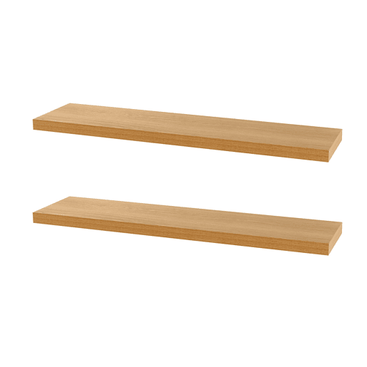 Max Home Conjunto 2 Prateleiras de parede em madeira 60x23x4 cm Max Home Conjunto 2 Prateleiras de parede em madeira 60x23x4 cm