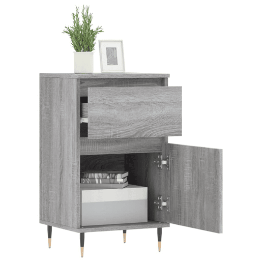 Aparadores - Bufetes - Móveis de apoio 2 pcs 40x35x70 cm derivados madeira cinzento sonoma pt5194