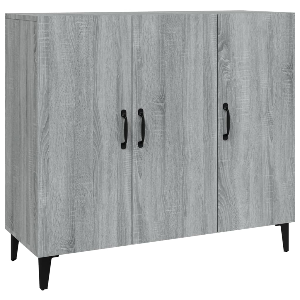 Aparador - Mueble de almacenamiento 90 Roble/ Gris