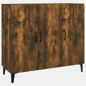 Aparador - Bufete - Móvei de apoio 90x34x80 cm madeira processada cor carvalho fumado pt3646