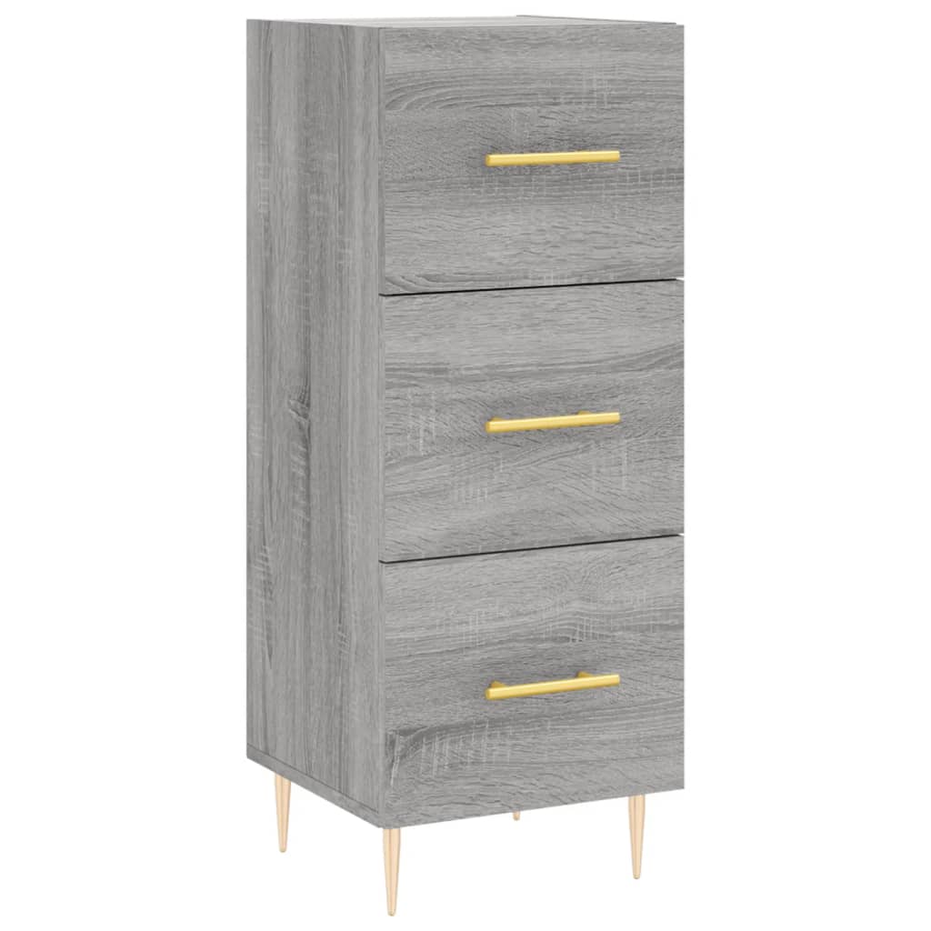 Aparador - Mueble de almacenamiento 34 Roble/ Gris