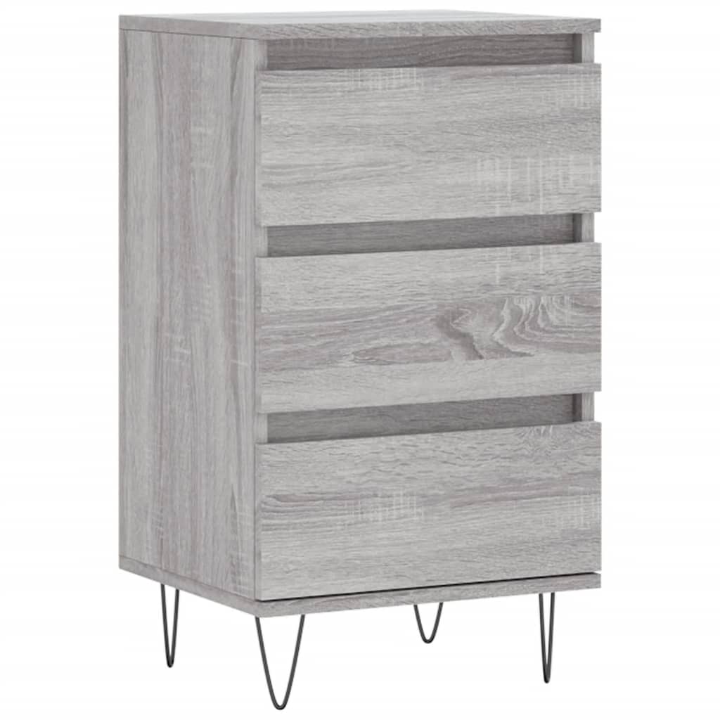 Aparador - Mueble de almacenamiento 40 Roble/ Gris