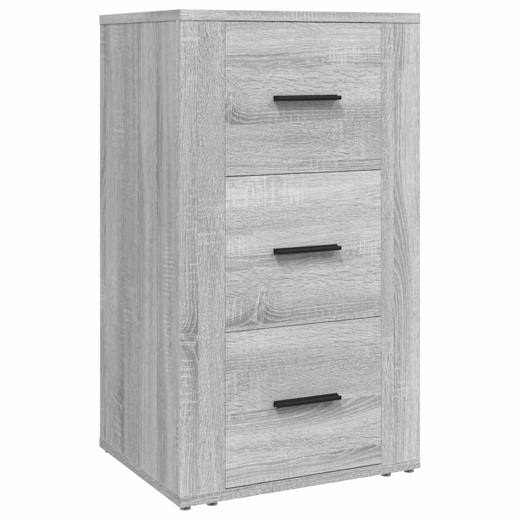 Aparador - Mueble de almacenamiento 40 Roble/ Gris