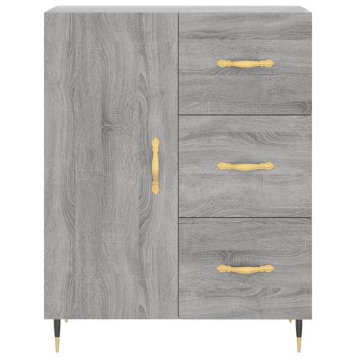 Aparador - Bufete - Móvei de apoio 69,5x34x90 cm derivados de madeira cinzento sonoma pt3449 Aparador - Bufete - Móvei de apoio 69,5x34x90 cm derivados de madeira cinzento sonoma pt3449