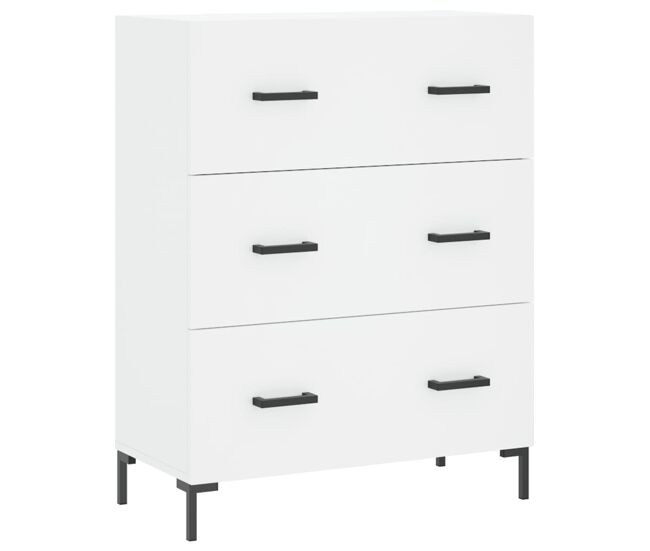 Aparador - mueble de almacenamiento de madera de ingeniería blanco 69,5x34x90 cm es3181