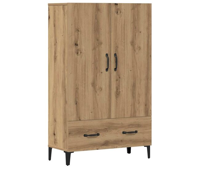 Aparador alto - mueble de almacenamiento de madera contrachapada artesano roble es529